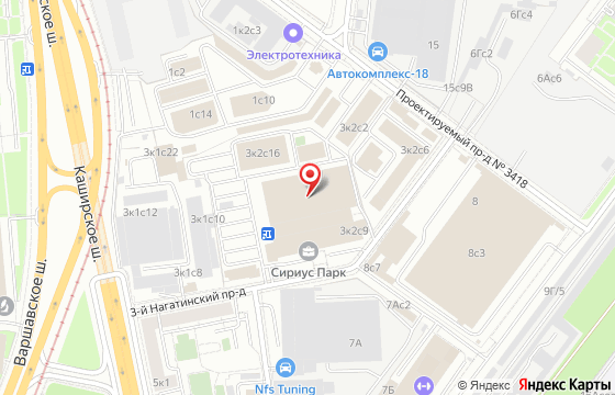 Карта: Каширское шоссе, д.3, корпус 2, строение 4