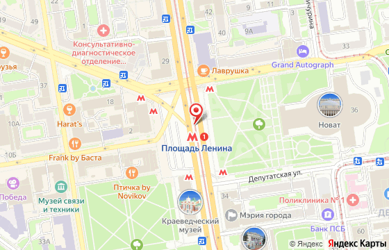 Карта: г. Новосибирск