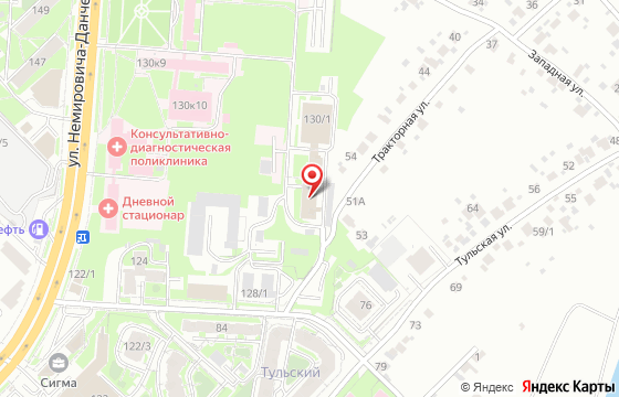 Карта: г. Новосибирск, ул. Немировича-Данченко, д. 130/1, офис 101
