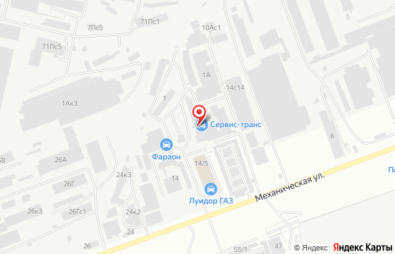 Карта: Челябинск, ул. Механическая, 14 ст3