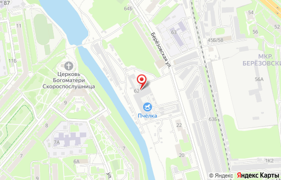 Карта: г. Нижний Новгород, ул. Березовская, д. 62