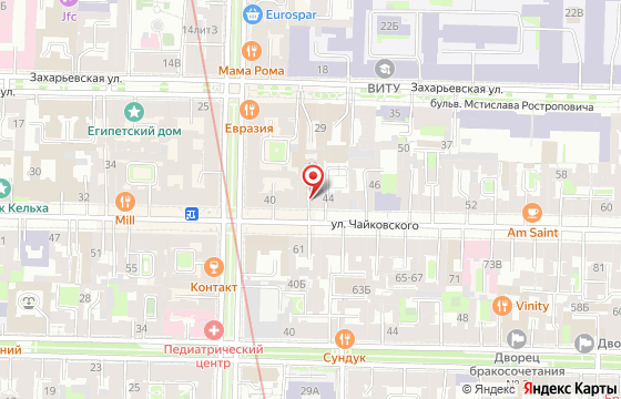 Карта: Санкт-Петербург, ул. Чайковского, 42