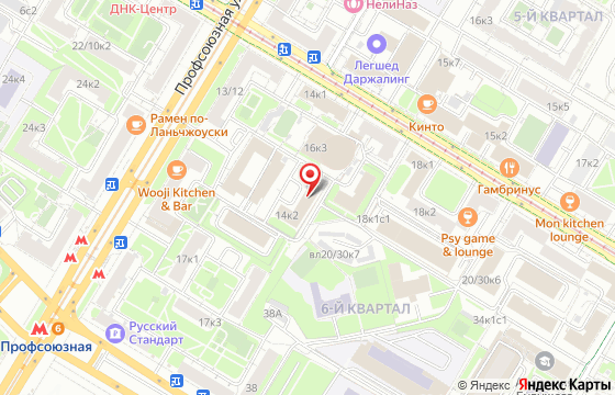 Карта: Кржижановского, 14 к2