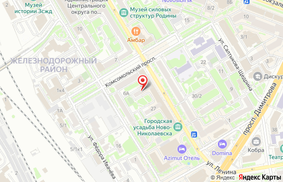 Карта: Новосибирск, ул. Ленина, 37