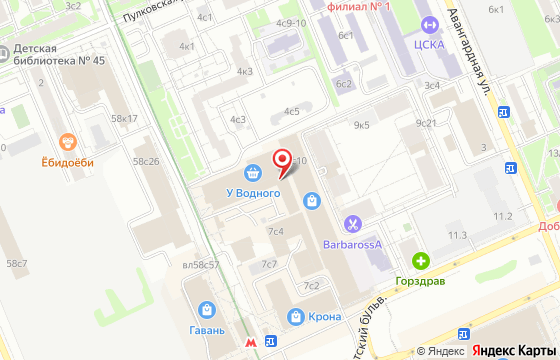 Карта: Кронштадтский бульвар, 7А