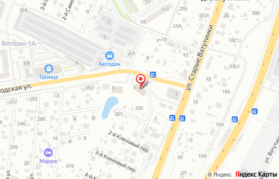 Карта: Москва, Троицк, Городская, д. 1