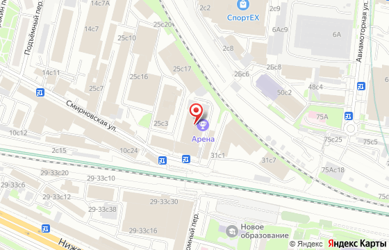 Карта: Смирновская, 25 ст1