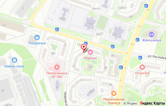 Карта: Уваровский пер., дом 3