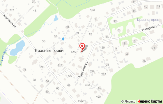 Карта: Заречная, 9