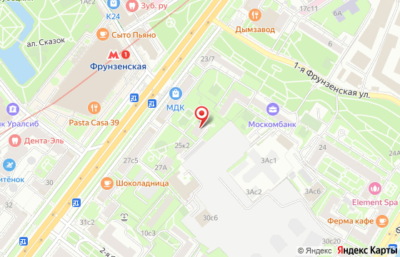 Карта: ул. Комсомольский проспект 25к3