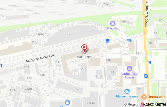 Карта: Санкт-Петербург, Магнитогорская ул., 23, корп. 1