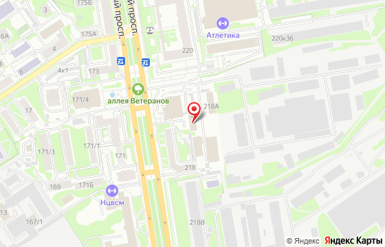 Карта: Новосибирск, Красный проспект, 218/1