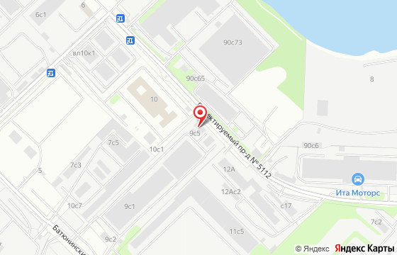 Карта: Батюнинский проезд, д. 6