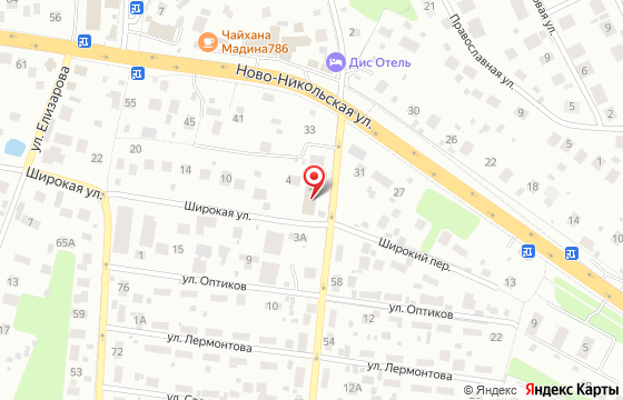 Карта: ул. Широкая, д. 2а, Красногорск
