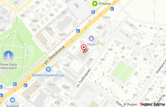 Карта: г. Новосибирск, ул. Никитина, д. 120, оф. 2