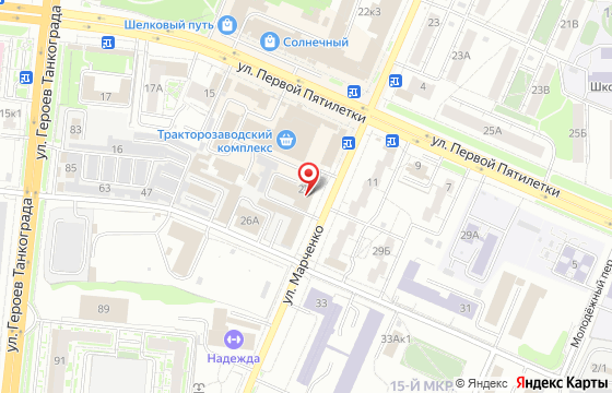 Карта: Челябинск, ул. Марченко, 24