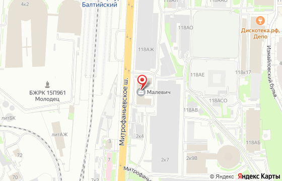 Карта: Обводного канала наб, дом 118а, литера Х