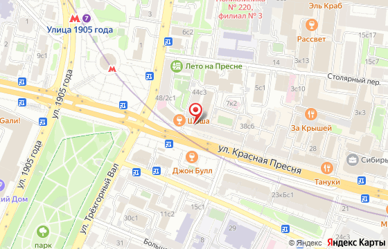 Карта: Красная Пресня, 44