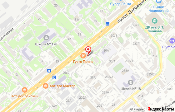 Карта: Новосибирск, Проспект Дзержинского, 28/1