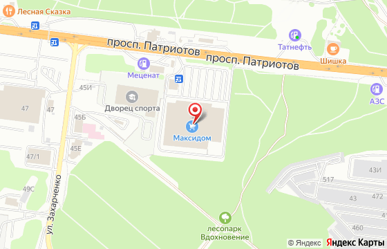 Карта: Воронеж, просп. Патриотов, 45Г