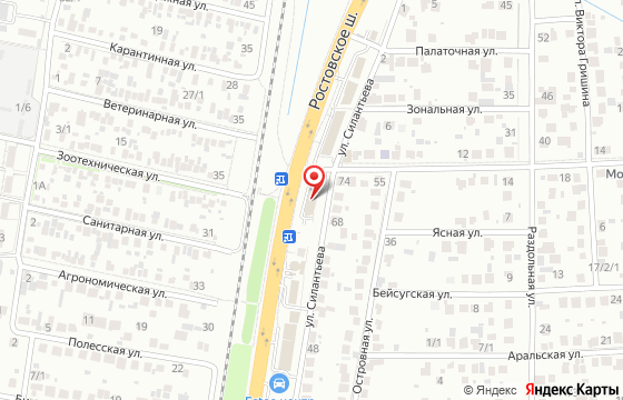Карта: Краснодар, Ростовское шоссе, 34/18
