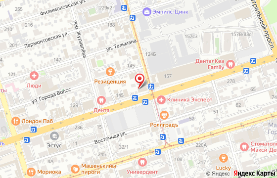 Карта: Ростов-на-Дону, ул. Красноармейская, 153
