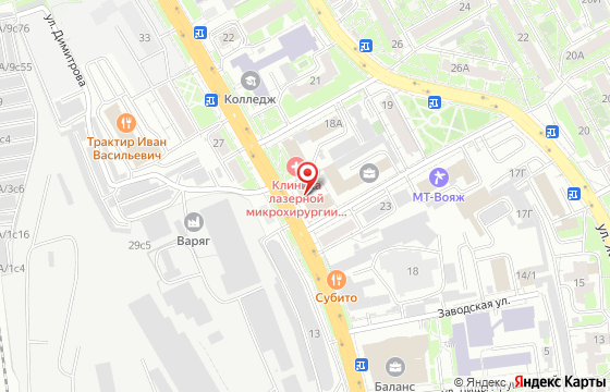 Карта: г. Красноярск, ул. Маерчака, 16, офис 405