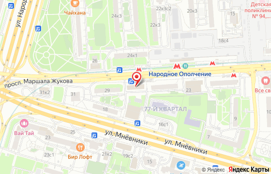 Карта: Маршала Жукова проспект, 27