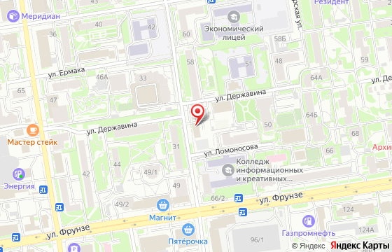 Карта: Новосибирск, ул. Ольги Жилиной, д. 56