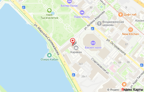 Карта: Казань, Спартаковская ул., 2, корп. 2
