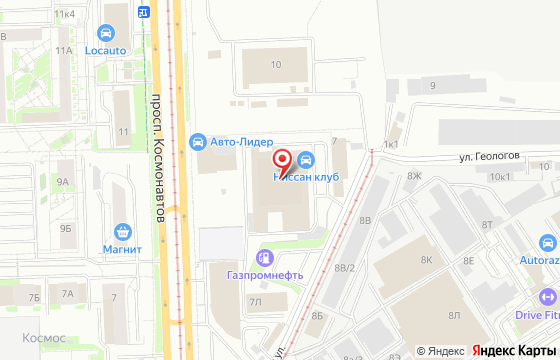 Карта: Екатеринбург, ул. Кислородная, строение 7