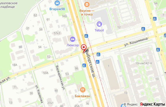 Карта: Выборгское ш. 212