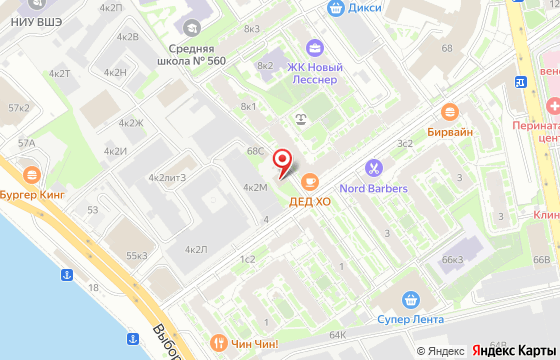 Карта: ул. Александра Матросова, д.6