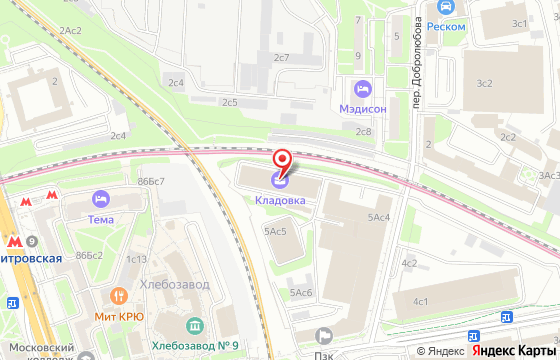 Карта: ул. Новодмитровская, д.5А, стр.3