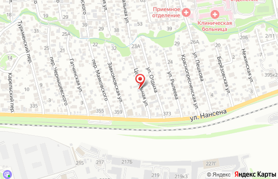 Карта: Ростов-на-Дону, ул. Центральная, 3