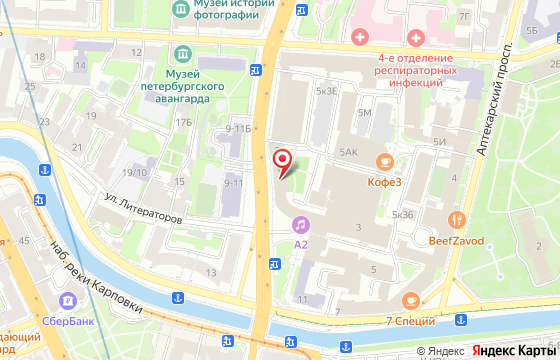 Карта: проспект Медиков 5
