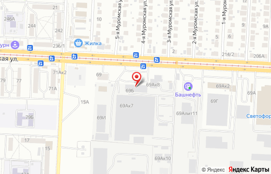 Карта: г. Казань, ул. Беломорская, д. 69Б