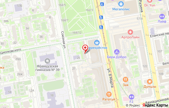 Карта: Екатеринбург, ул. 8 Марта, 176А