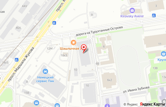 Карта: дорога на Турухтанные острова, д. 10