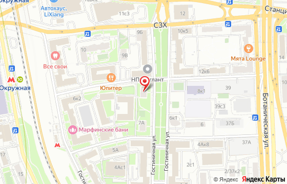 Карта: Гостиничная, 7Б