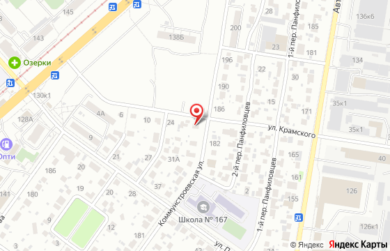 Карта: Новосибирск, ул. Крамского, 28