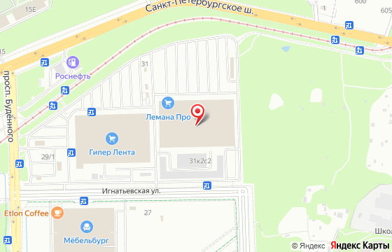 Карта: Петергофское шоссе, 96