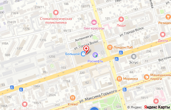 Карта: г. Ростов-на-Дону, ул. Красноармейская, 105