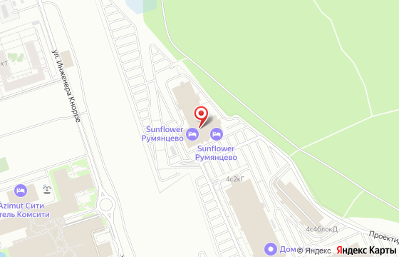 Карта: Киевское шоссе 22 км, вл4 блок Е