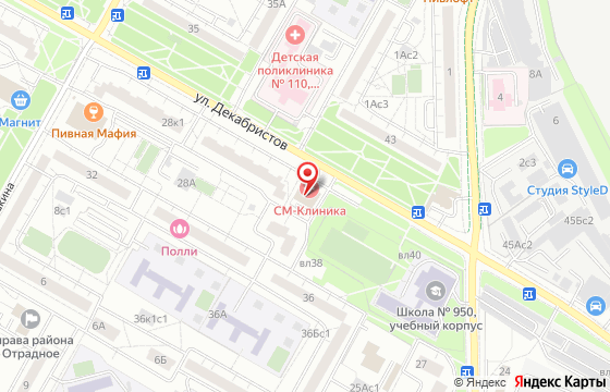 Карта: Декабристов, 38 к1
