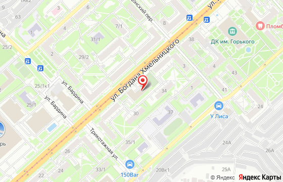 Карта: г. Новосибирск, ул. Богдана Хмельницкого, д. 32