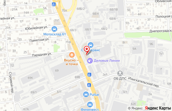 Карта: Ростов-на-Дону, ул. Вавилова, 68