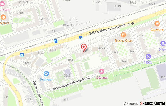 Карта: 2 грайвороновский проезд 42 корпус 2