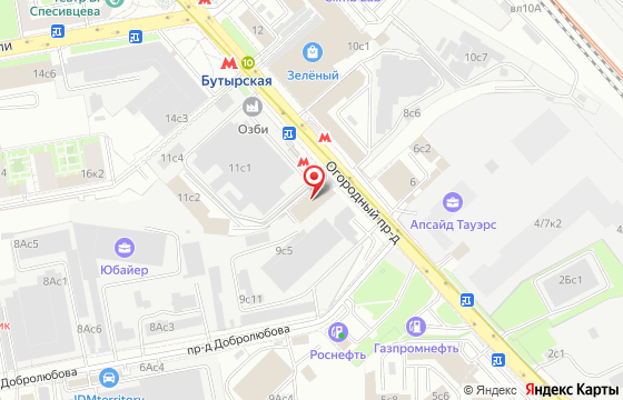 Карта: Огородный проезд, 9Б с1