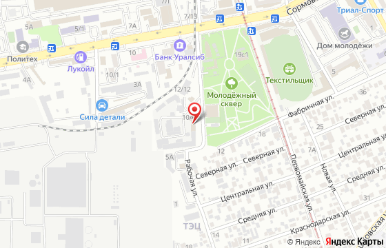 Карта: Краснодар, ул. Сормовская, 10А